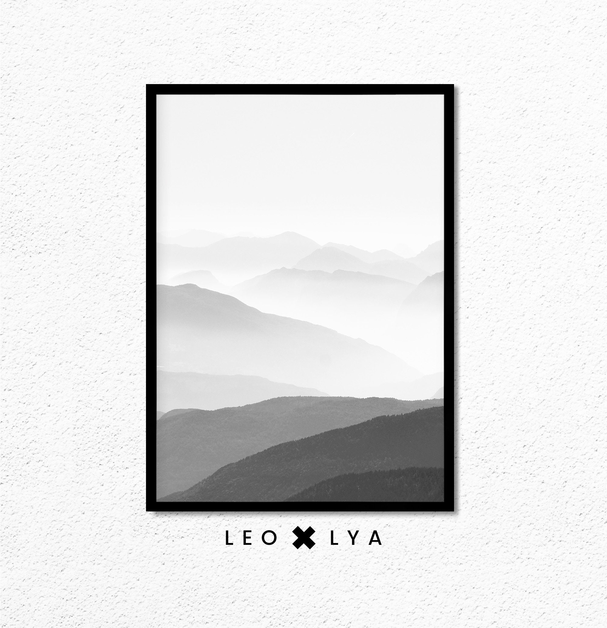 Mountain Print Set Modern Art Print Landscape Print Etsy