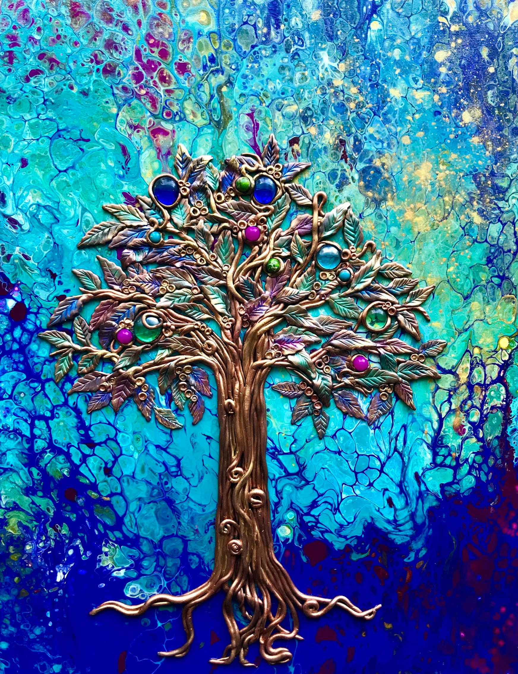 Tree Abstract Sculpture Clay