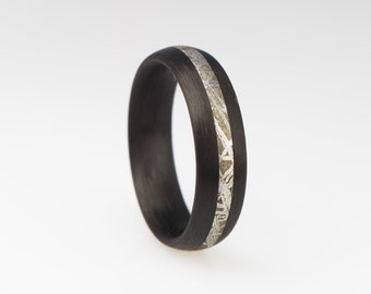 Carbon ring with meteorite (pattern no.238)