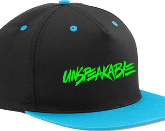 Unspeakable Neon Green print adjustable snapback cap