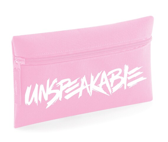 Unspeakable Pencil Case Boys & Girls Pink Black Royal Blue Navy 