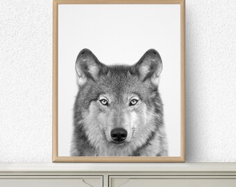 baby wolf print etsy