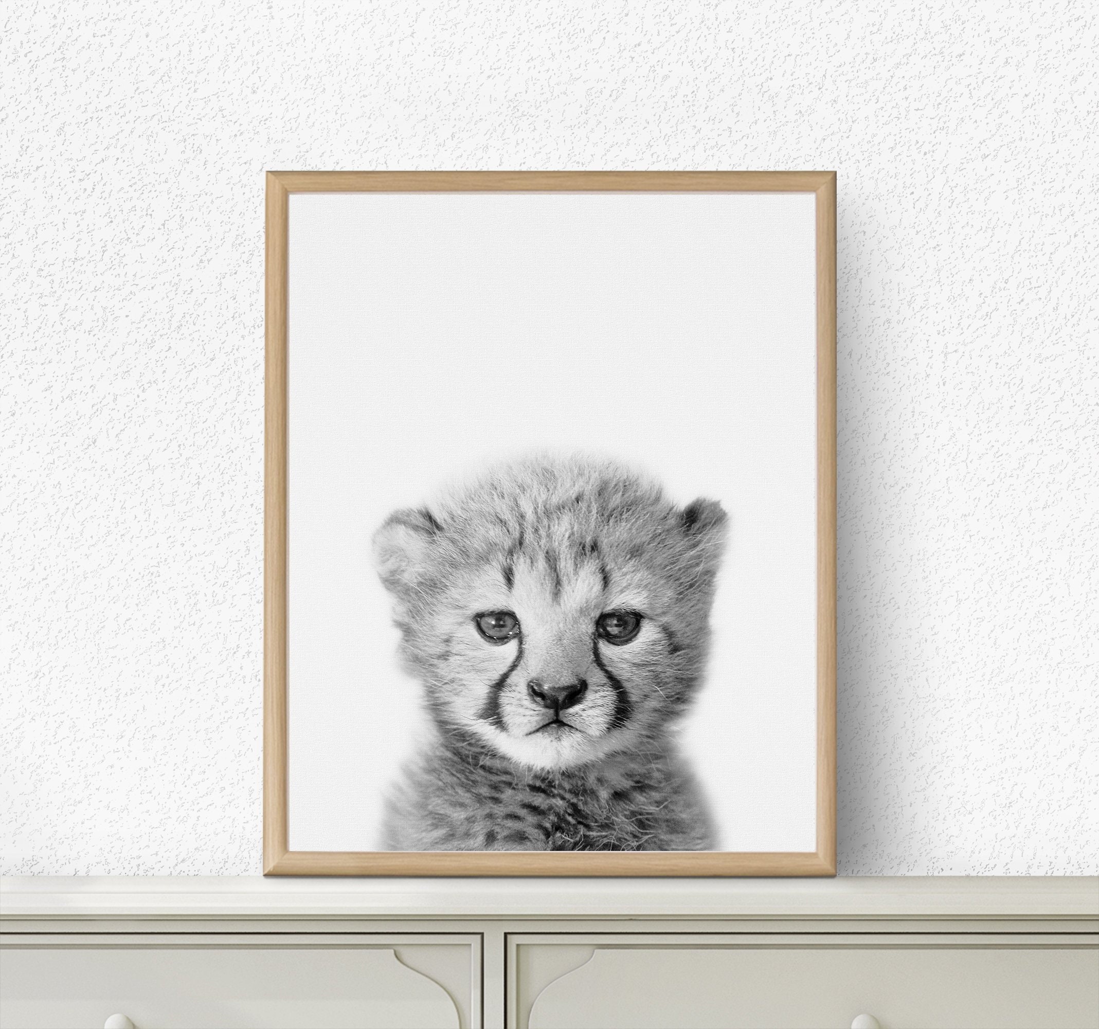 Cheetah Cub Print Baby Animal Print Nursery Print