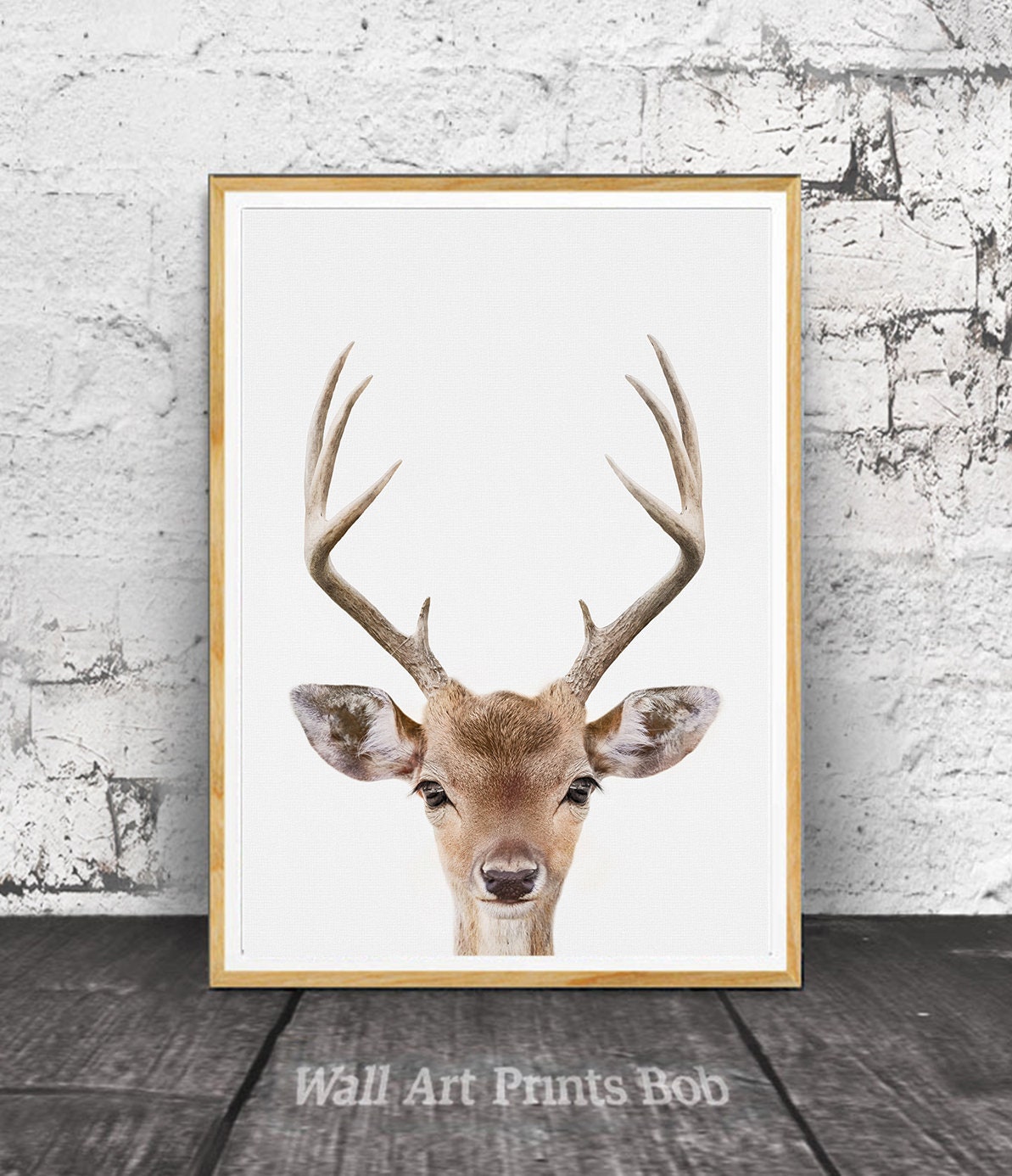 Singlet - Deer Head Print - Pre Order