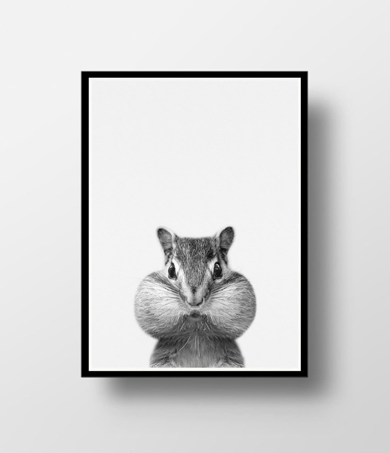 Baby Animal Prints Chipmunk Print Nursery Animals Nursery Etsy