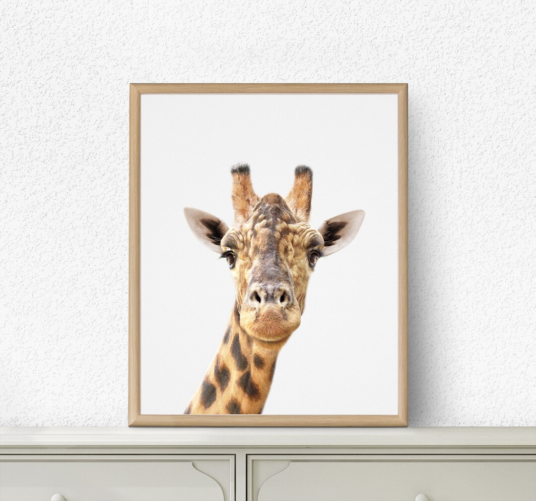 Giraffe Print, Safari Nursery Print, Safari Nursery Decor, Safari ...