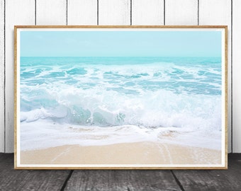 Ocean Water Waves, Ocean Waves Print, Ocean Water Photo, Waves Print, Beach Wall Art, Beach Decor, Beach Print, Beach Photography, Beach Art