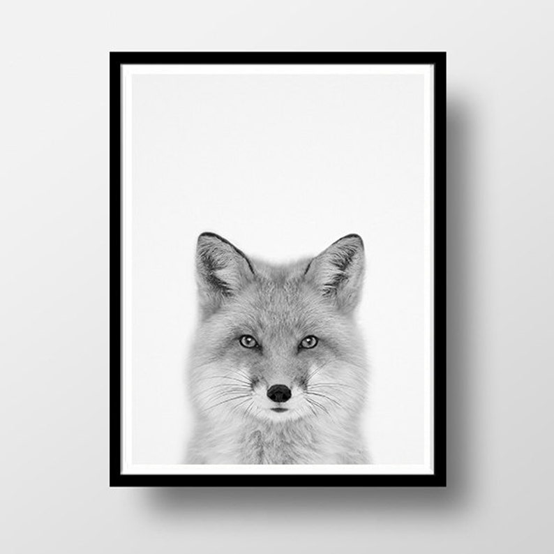 Fox Print Woodlands Decor Woodland Animals Woodlands Print Etsy