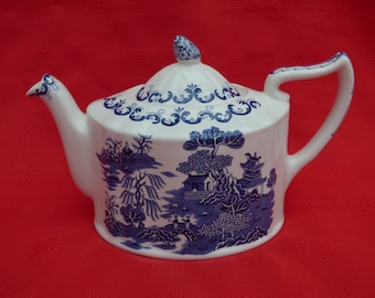 Masons for Ringtons Teapot, 75th Anniversary, Willow Pattern
