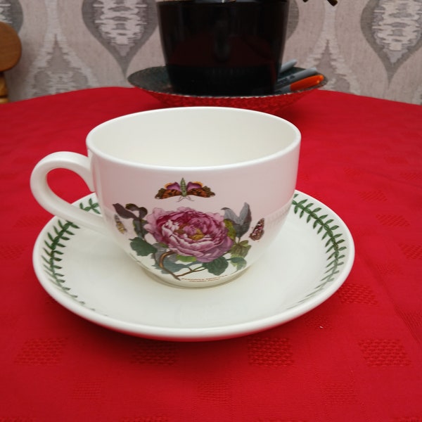 Vintage (Large) Breakfast Cup & Saucer, Portmeirion, Botanic Garden