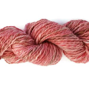 Pinkes Wollgarn, Merinowolle Garn, Handarbeitsgarn, Strickgarn, Webgarn, Häkelgarn, Art Yarn, handgefärbtes Garn