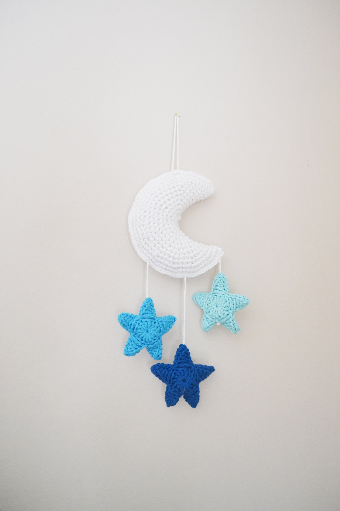 Crochet Moon and Stars Wall Hanging/ Mobile Etsy