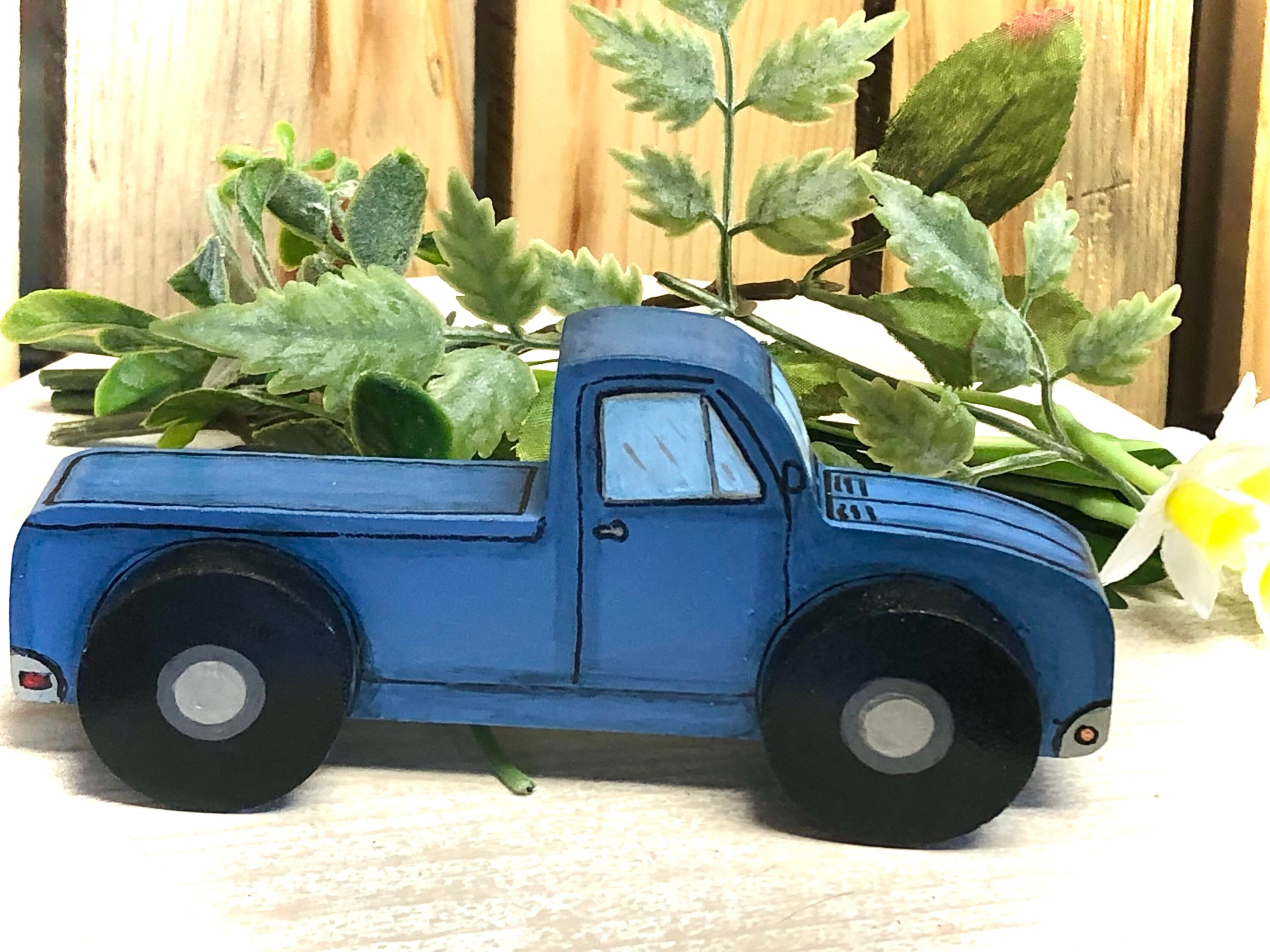 LITTLE BLUE TRUCK Hand Made 5.5 Wood Mini Pillow Sets Red Truck Etsy