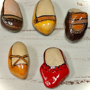 Tiny Shoes, Painted Rocks, Mini Shoe Store - Etsy