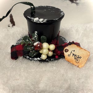 Small Snowman hat, ornament, frosty the snowman hat