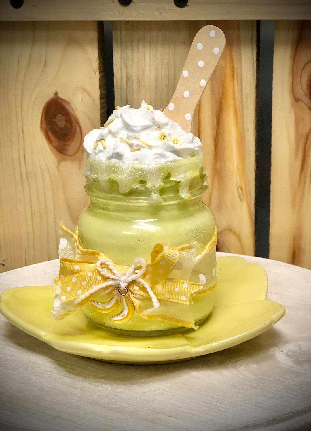 Fake Pudding Fake Banana Pudding, Banana Dessert, Tiered Tray, Faux Desserts - Etsy