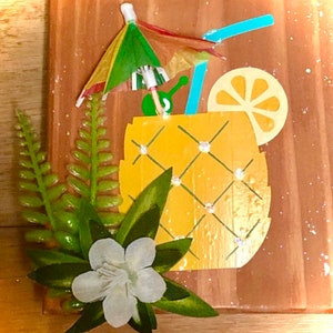 SUMMER, tropical decor, pictures, summer signs, tiered trays, relax, Hawaii, lawn chairs, 3-D