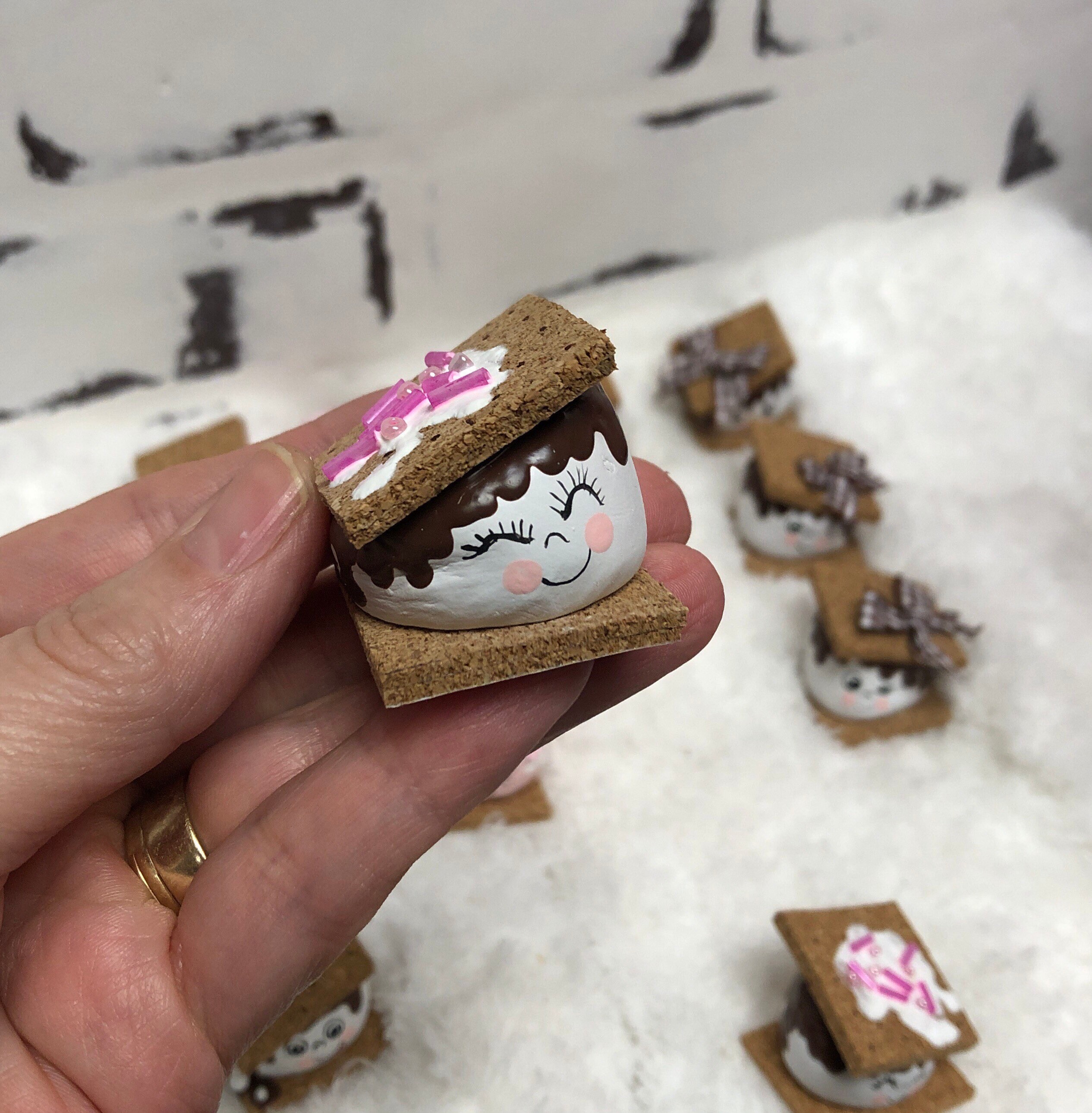 Mini S’mores, the Original Smoosh Family, Faux S’mores, Marshmallow ...