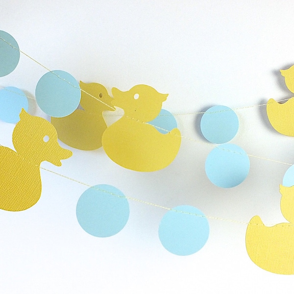 Duck Garland, Yellow Rubber Duck Party, Rubber Duck Baby Shower, Ducky Garland, Duckling Nursery Decorations