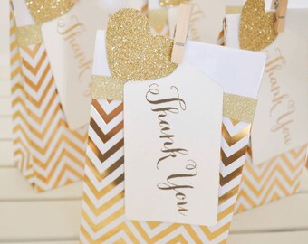 Gold Chevron Treat torba-paczka 10