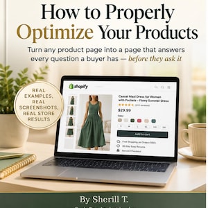So optimieren Sie Ihre Produkte richtig | Shopify-Produktseiten-Leitfaden | Titel, Fotos und Beschreibungen, die verkaufen | Schritt-für-Schritt-E-Book