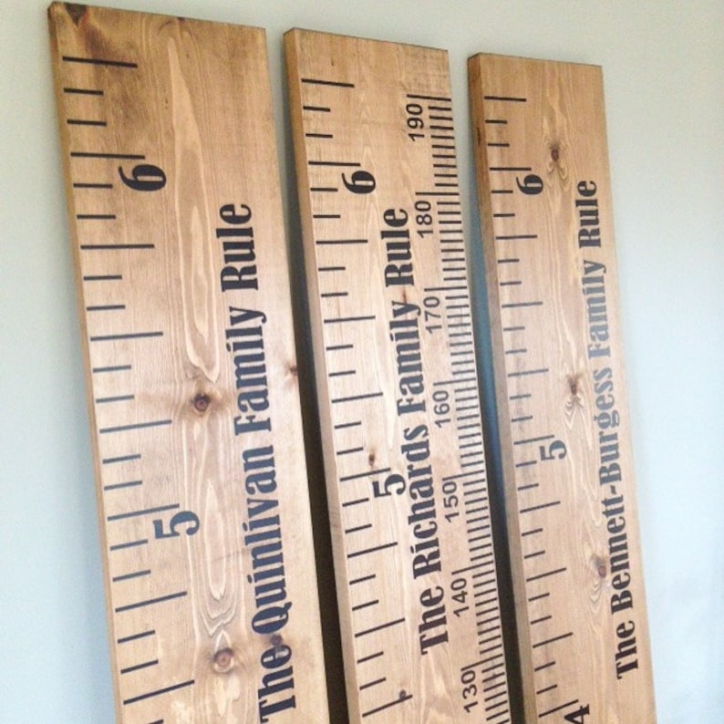 Personalised Wooden Height Chart Ruler Etsy UK