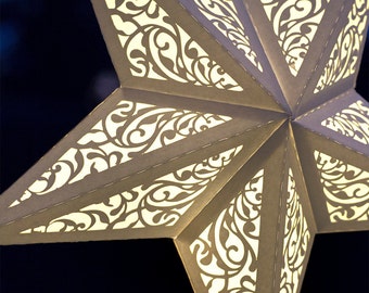 Download The First Online Seller Of 3d Star Cutting Files By Svgpaperdesign