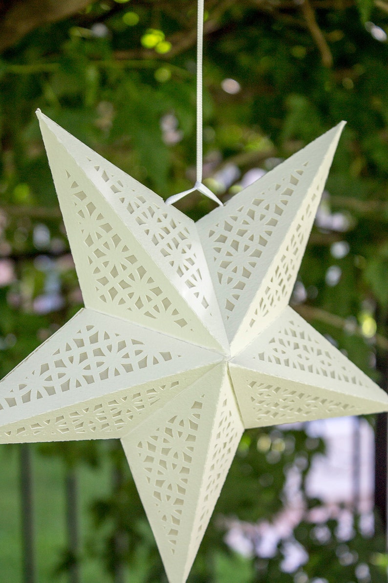 Download 3D Paper Star Lantern with Lace Cutouts SVG CUTTING FILE ...