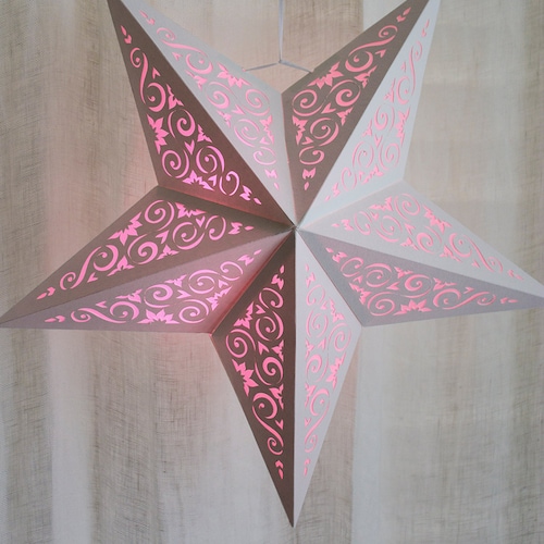 Paper Star Lantern W Tiny Stars SVG CUTTING FILE Pdf Special Etsy
