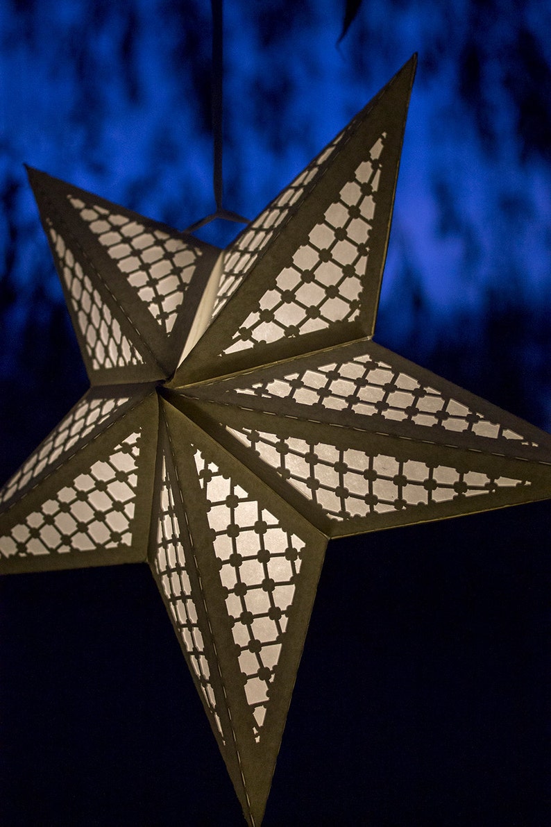 Download 3D Paper Star Lantern w Lattice Cutouts SVG CUTTING FILE ...