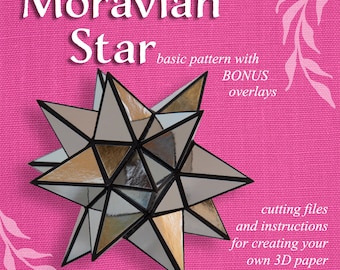 Diseño básico de linterna de estrella de papel morava 3D - ARCHIVO DE CORTE SVG ocasión especial, estrella mexicana, diseño, patrón, plantilla, decoración, fiesta
