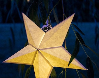 Linterna de estrella de papel básica 3D - ARCHIVO DE CORTE SVG y plantilla Pdf - ocasión especial, luminaria, iluminación, diseño, patrón, decoración, fiesta