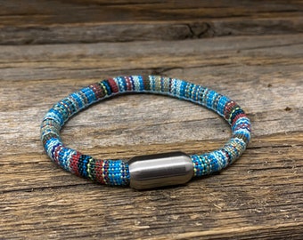 Single Wrap Boho Cord Bracelet with Magnetic Clasp