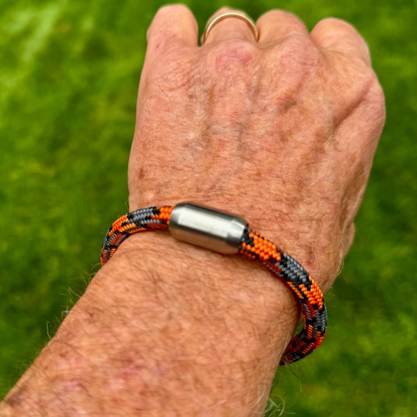 Single Wrap Rope Bracelet with Magnetic Clasp