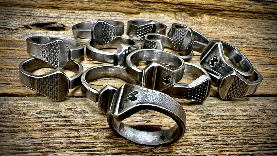Prairie Diamond - Horse Shoe Nail Ring - Etsy