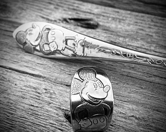 Vintage 1930 Mickey Mouse Spoon Ring