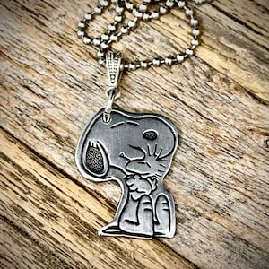Snoopy and Woodstock Hugging Pendant