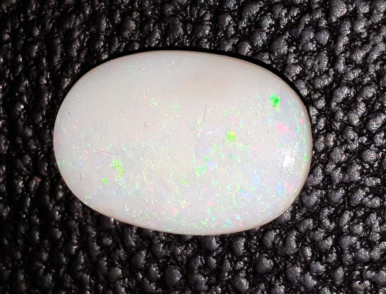 Australian Natural White Opal With Fire Loose Oval Gemstone Etsy