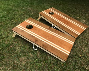 Stained Cornhole boards, corn hole board, Toys and Games, Outdoor Recreation, Lawn Games, bean bag toss, Cornhole board, cornhole