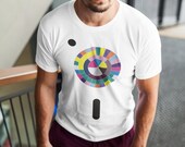 COLOUR WHEEL - Unisex T-Shirt made from 100 Organic Ring-Spun Cotton and inspired by New Order Peter Saville Artwork