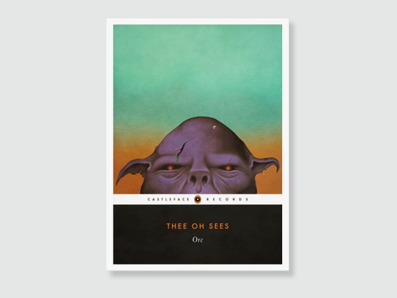 Thee Oh Sees Orc Album Art Print Music Poster In Style Etsy