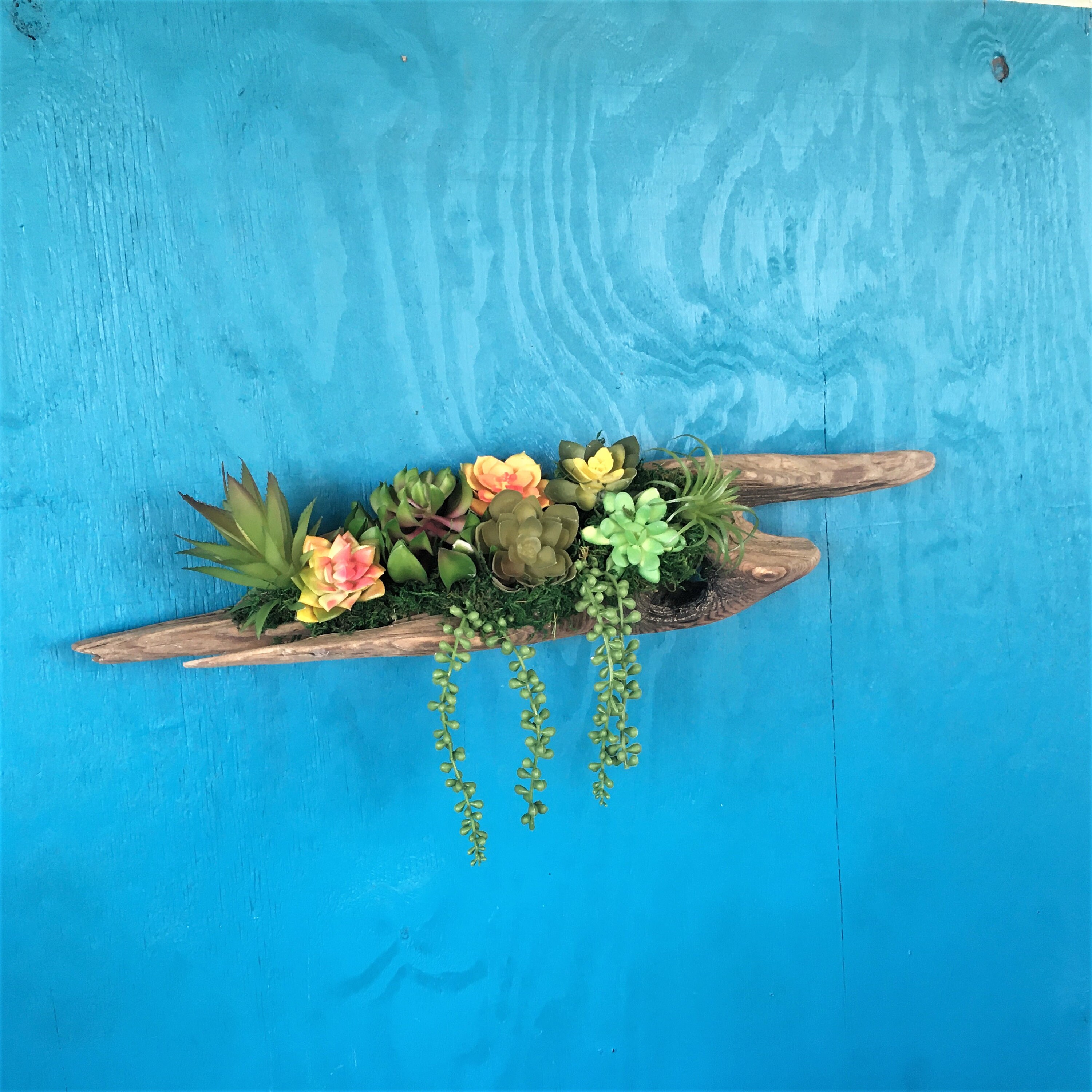 Gran jardín de pared suculenta artificial con envío GRATIS | Etsy