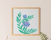 Illustration originale A3 aux crayons de couleurs