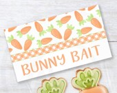 Printable Easter Bunny Bait Candy Bag Toppers, Easter Spring Party Kids Easter Bunny Carrot Bag Topper Printable Instant Download