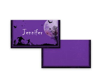 halloween place card etsy halloween place card