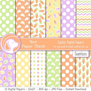 Easter Sunday 12x12 Cardstock and Polka Dot Paper Pack