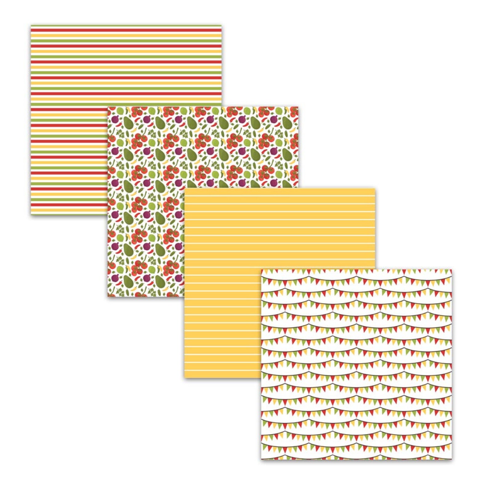 Salsa Paper Guacamole and Salsa Digital Paper Pack for Cinco De Mayo and Mexican ...