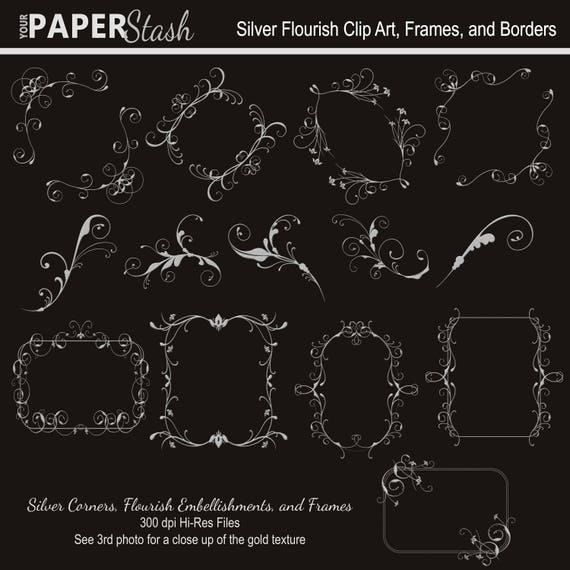 Silver Wedding Border