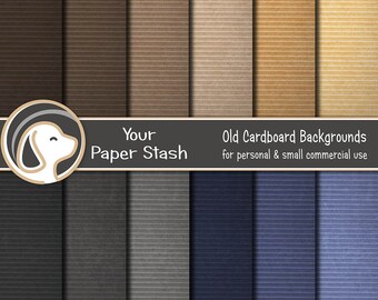 Neutral Textured Cardboard Digital Paper Backgrounds, Men's Scrapbook Pages, Dad's Birthday and Bachelor Party Paper, Shop Banner Patterns