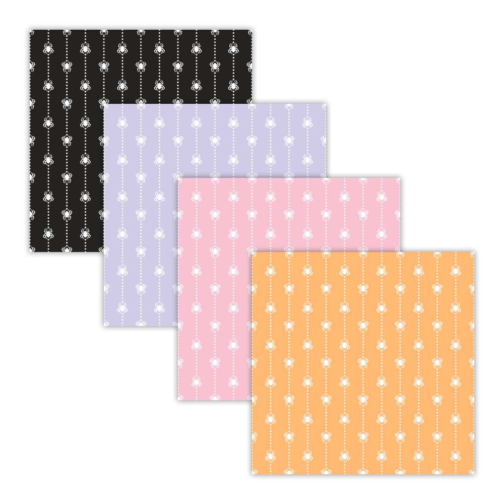 Halloween Spider Web Digital Paper Pack, Pink Lavender Backgrounds for ...